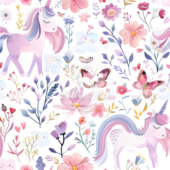 Teplákovina jednorožci a motýlci