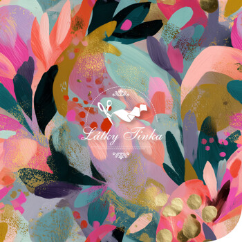 Úplet floral abstrakt